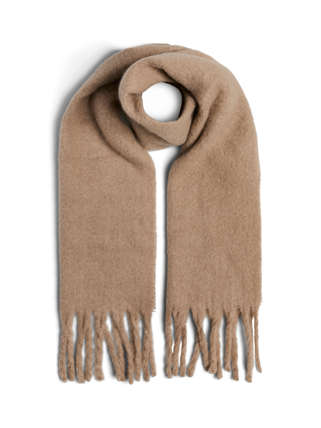 Schal mit Fransen "gldNIKITA" in Silver Mink