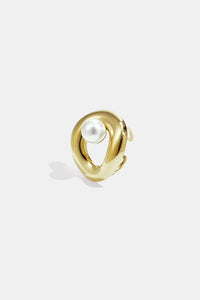 Edler verstellbarer Ring "gldANTONIA" in gold mit Perle