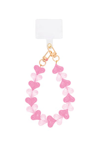 Handyanhänger "gldLINDA" in zwei Rosatönen