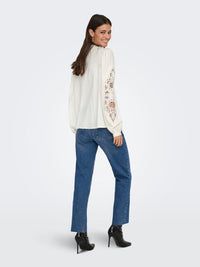 Bluse "gldCORA" in Cloud Dancer