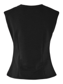 Top "gldPINA" in Black mit Schulterpolstern