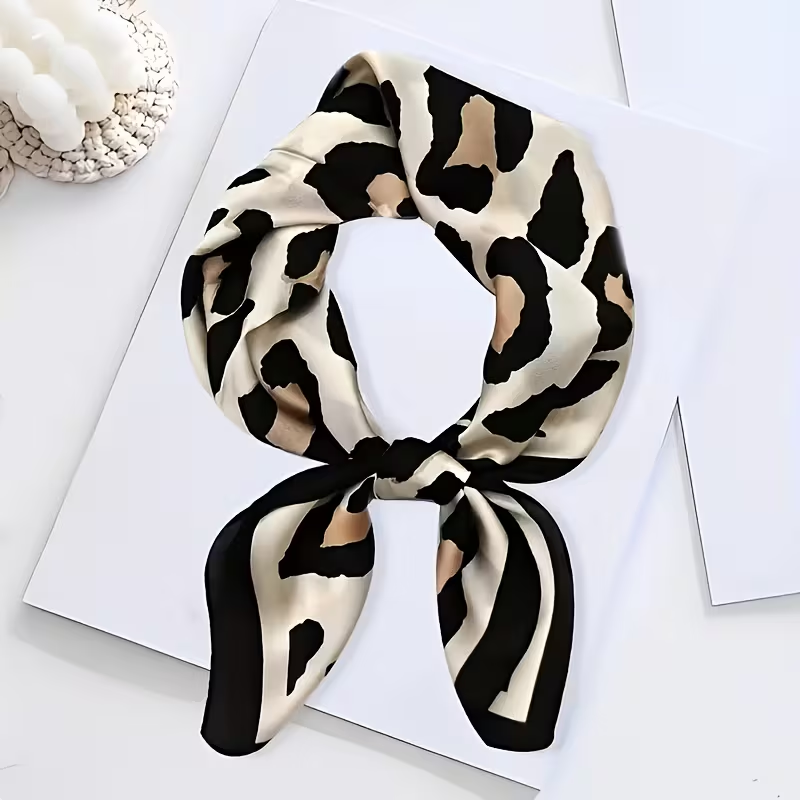 Elegantes Halstuch "gldAUDREY" in Leo-Optik