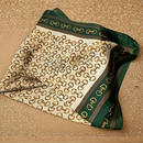 Elegantes Halstuch "gldAUDREY" in grün und goldfarben
