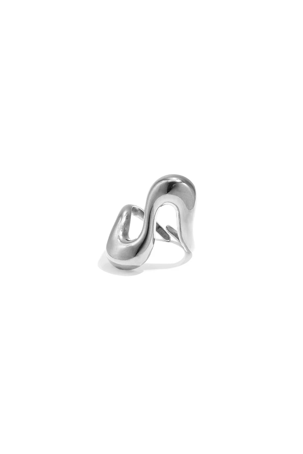 Verstellbarer Wellen-Ring "gldMADLEN" in Silber