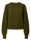 Kuscheliger Pullover "gldJOHI" in Tannengrün mit Alpaka