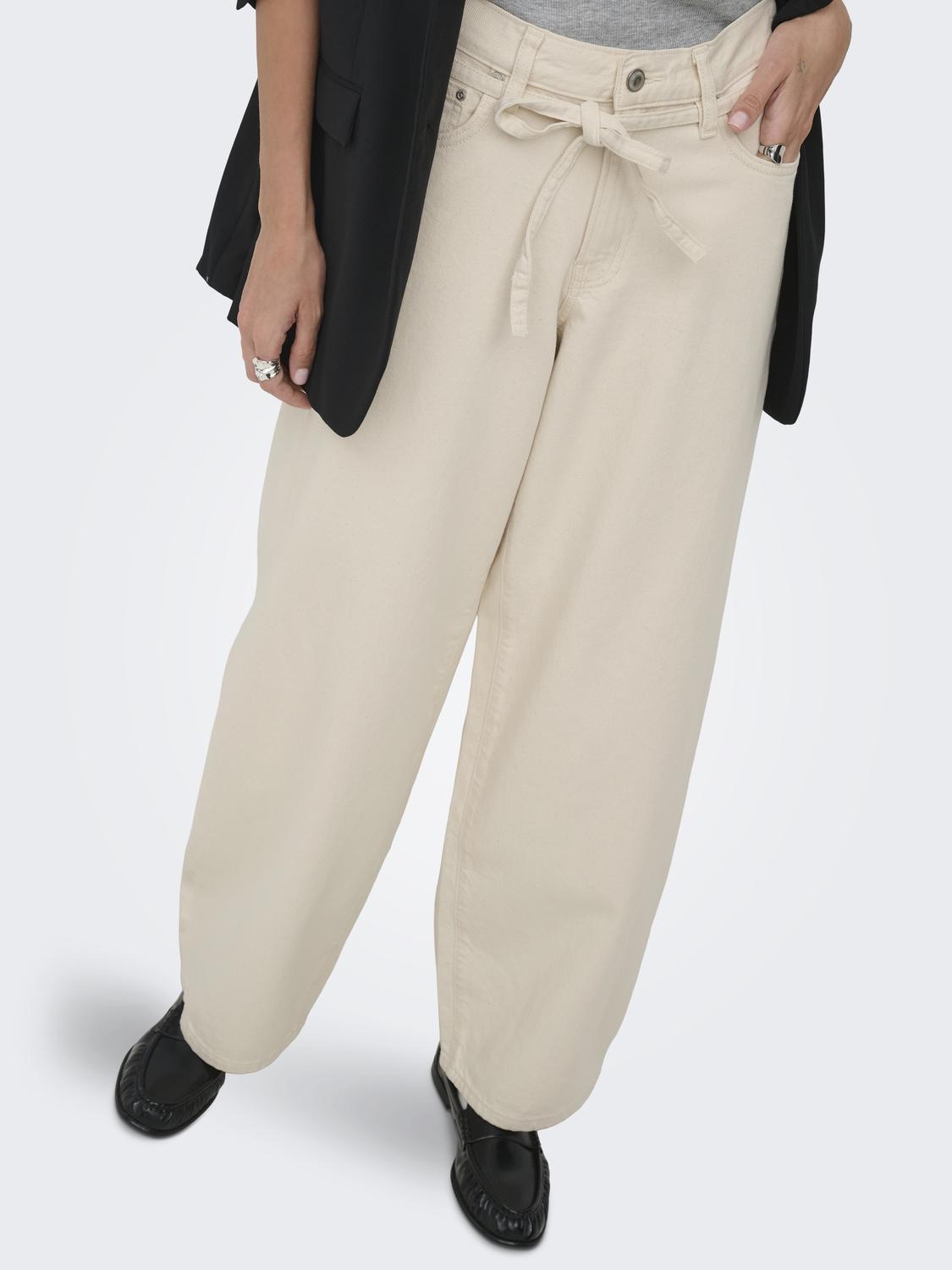 Ballon Fit Jeans "gldGIANNA" in Ecru