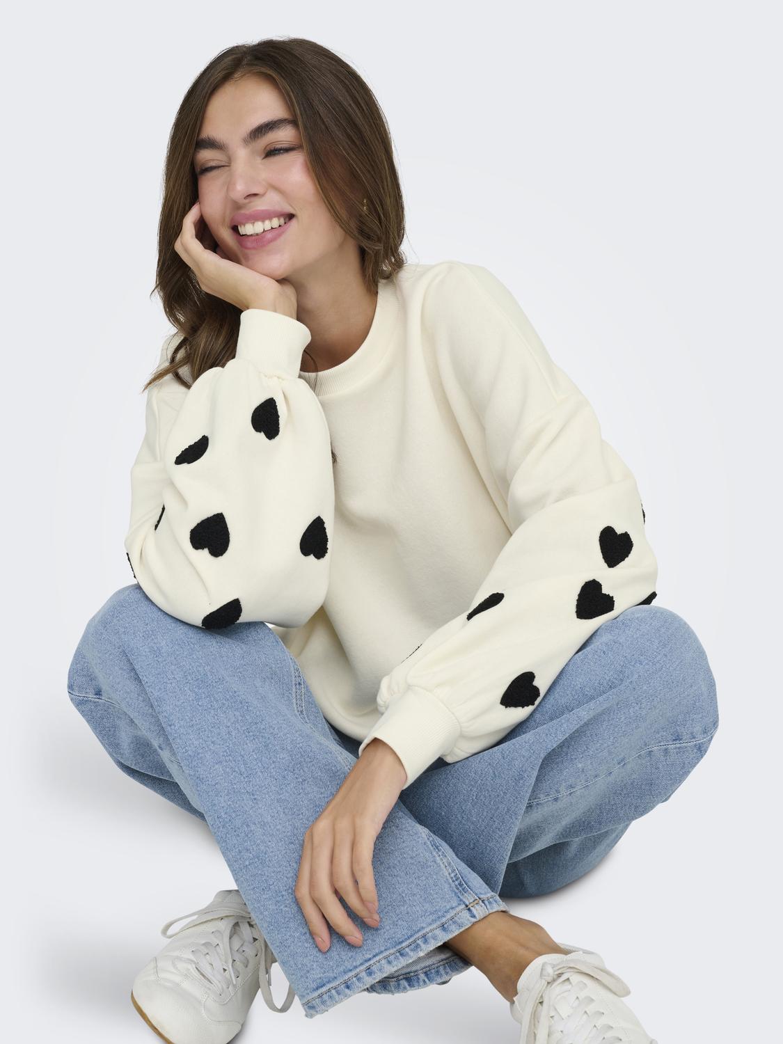 Sweater "gldMACY" in Cloud Dancer