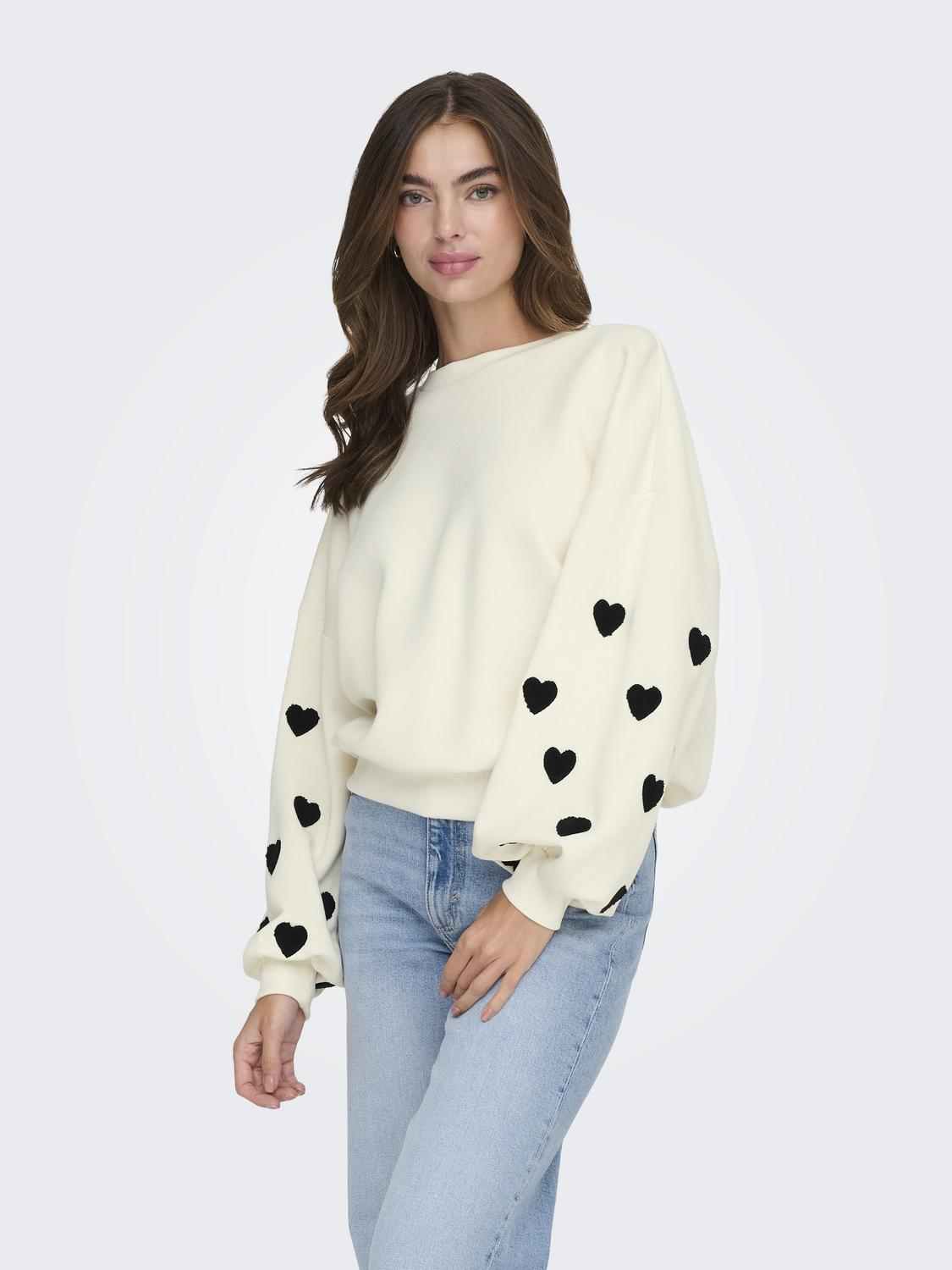 Sweater "gldMACY" in Cloud Dancer