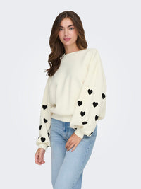 Sweater "gldMACY" in Cloud Dancer