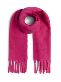 Schal mit Fransen "gldNIKITA" in Beetroot Purple