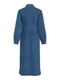 Midi-Dress Kleid "gldSOL" in Mittelblau