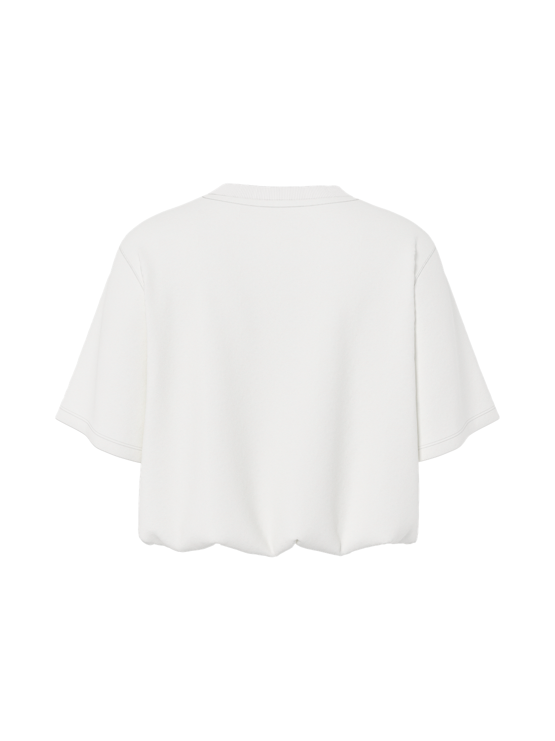 Cropped-Top "gldINA" in Cloud Dancer