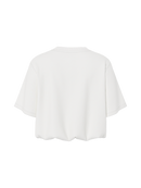 Cropped-Top "gldINA" in Cloud Dancer