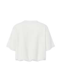 Cropped-Top "gldINA" in Cloud Dancer