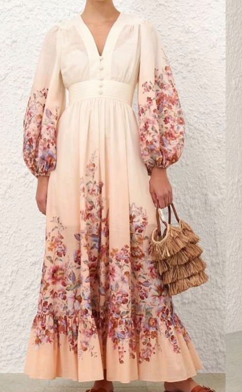 Maxikleid mit Blumenprint "gldMADRISA" in birch