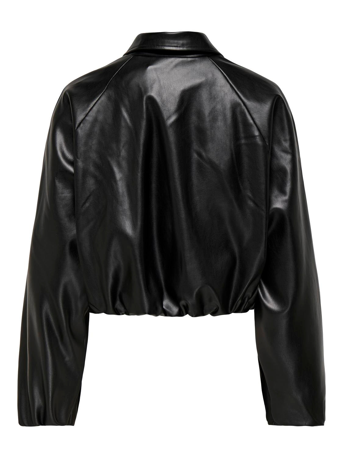 Jacke "gldSARAMY" aus veganem Leder in Black