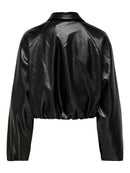 Jacke "gldSARAMY" aus veganem Leder in Black