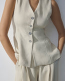 Weste "gldESTERIANE" in Oatmeal Melange