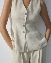 Weste "gldESTERIANE" in Oatmeal Melange