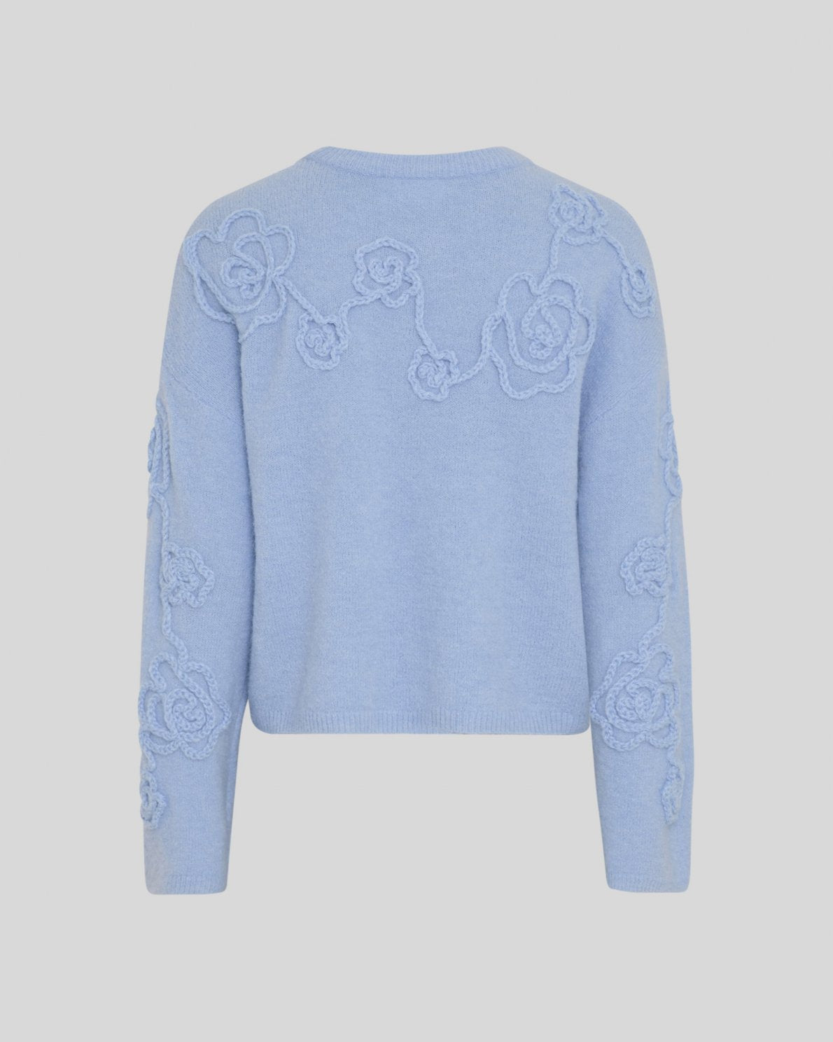 Flauschiger Pullover "gldMIABELLE" in zartem Blau