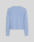 Flauschiger Pullover "gldMIABELLE" in zartem Blau