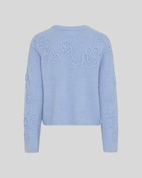 Flauschiger Pullover "gldMIABELLE" in zartem Blau