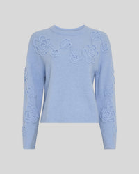 Flauschiger Pullover "gldMIABELLE" in zartem Blau