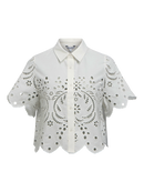 Crop-Top "gldELENA" in White