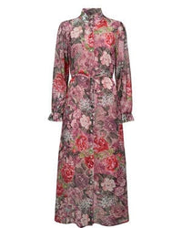 Goldiges Viscose-Kleid "gldMARCELLE" in Goji Berry