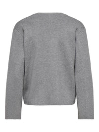 Kuscheliger Viscose-Cardigan "gldJING" in Medium Grey Melange