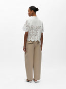 Crop-Top "gldELENA" in White
