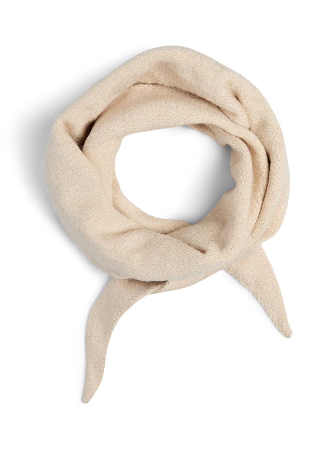 Kuscheliger Dreiecksschal "gldKOMMA" in soft white