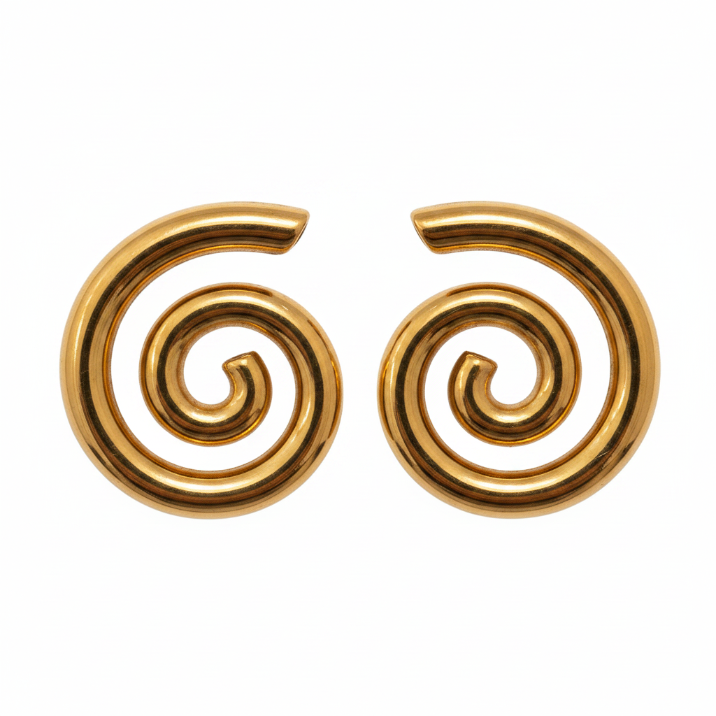 Spiralohrringe "gldLENI" in gold