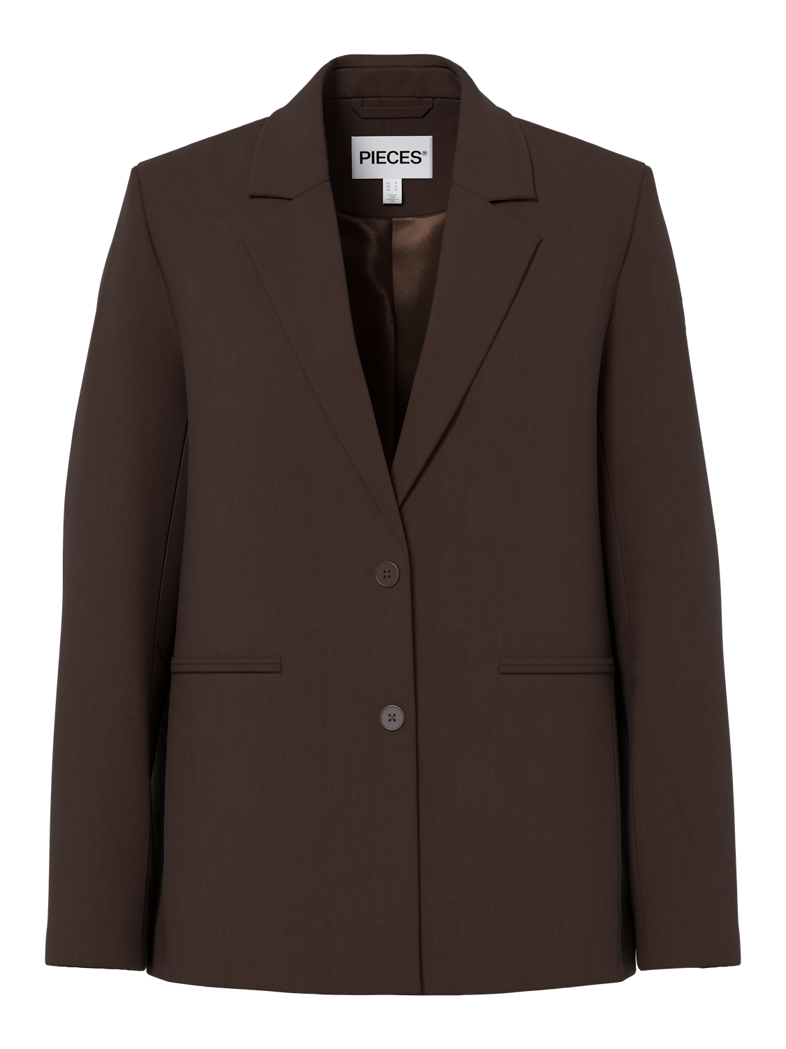 Oversized Blazer "gldBOSELLA" in dunkelbraun vorne