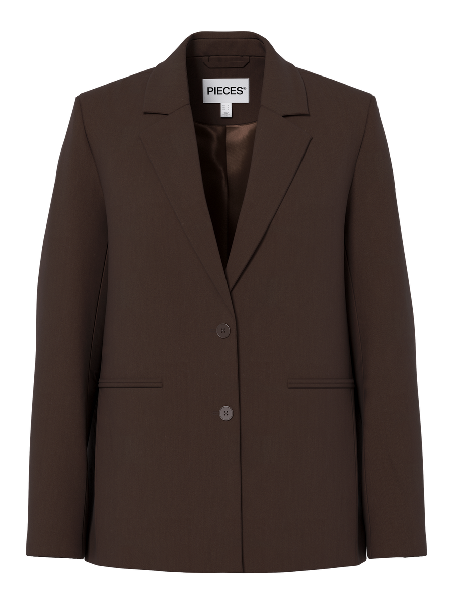 Oversized Blazer "gldBOSELLA" in dunkelbraun vorne