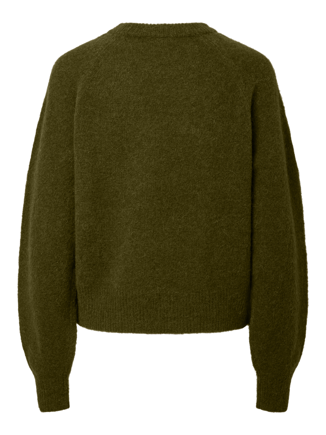 Kuscheliger Pullover "gldJOHI" in Tannengrün mit Alpaka