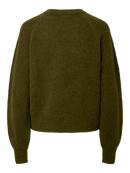 Kuscheliger Pullover "gldJOHI" in Tannengrün mit Alpaka