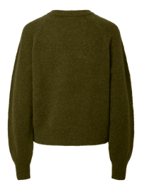 Kuscheliger Pullover "gldJOHI" in Tannengrün mit Alpaka