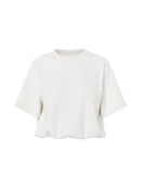 Cropped-Top "gldINA" in Cloud Dancer