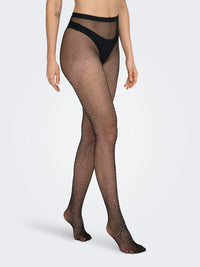 Strumpfhose "gldEBBA" mit Glitzersteinchen