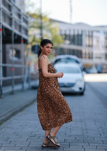 Sommerkleid &quot;gldGLINDA&quot; mit Leoprint