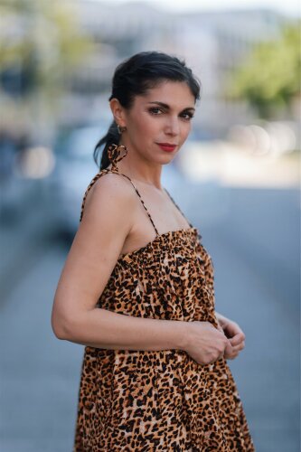 Sommerkleid &quot;gldGLINDA&quot; mit Leoprint