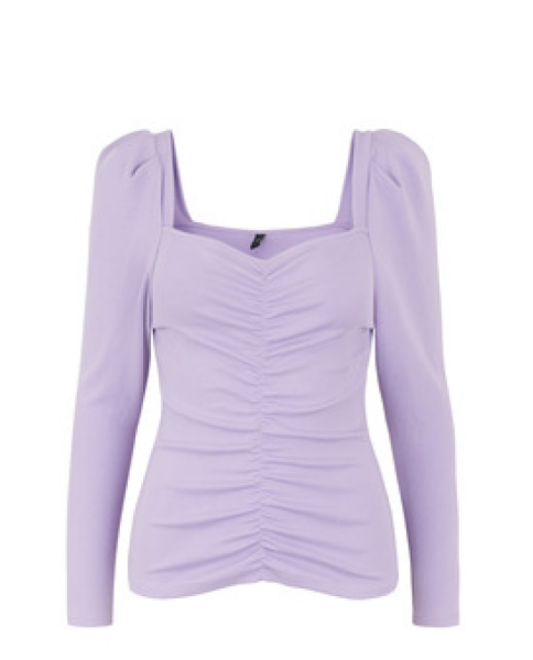 Lang&auml;rmeliges Top &quot;gldLANA&quot; in lavender