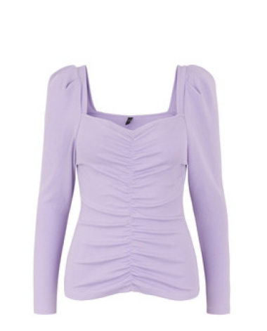 Langärmeliges Top "gldLANA" in lavender