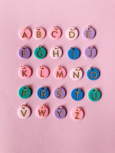 Buchstaben-Coins aus Acryl