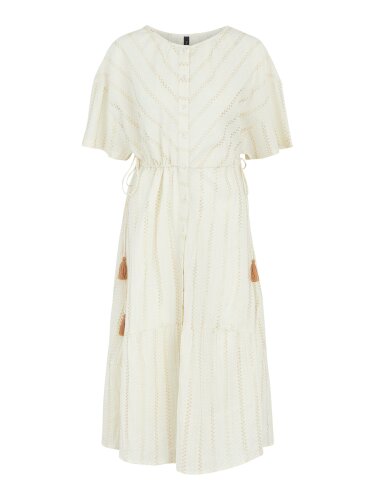Gestreiftes Midikleid "gldFALAK" aus Baumwolle
