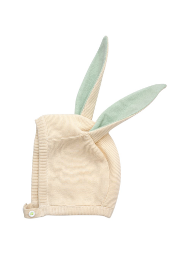 Babymütze "gldBUNNY" mit mintfarbenem Futter