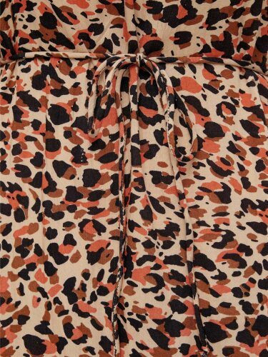 Kurzes Kleid "gldNYA" mit Leo-Print