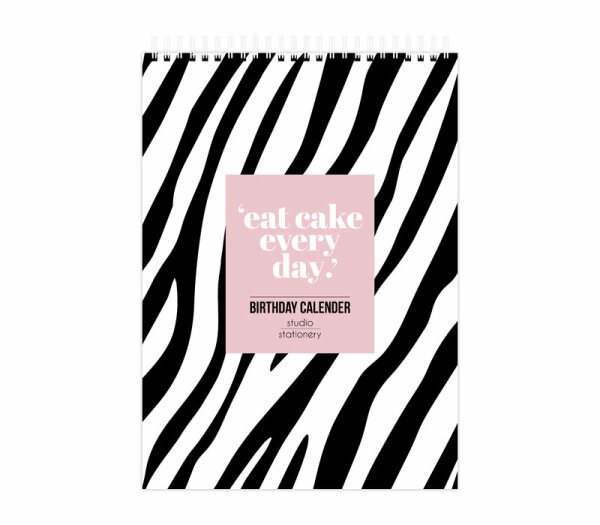 Geburtstagskalender &quot;gldEAT CAKE EVERYDAY&quot;