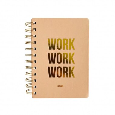 Notebook &quot;Work work work&quot; in blush